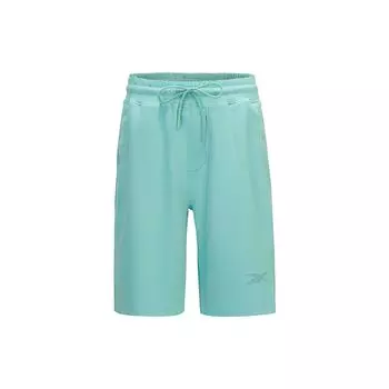 Reebok Beats Shorts Solid Color Drawstring Knit Loose Casual Shorts Unisex shorts Green 23RCS633UGB2 M