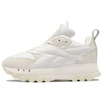 Reebok Cardi B x Classic Leather V2 Chalk Alabaster Женские кроссовки белые GW8874