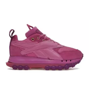 Reebok Cardi B x Classic Leather V2 Ultraberry Aubergine Женские кроссовки Фиолетовый матово-золотой GW8875 37