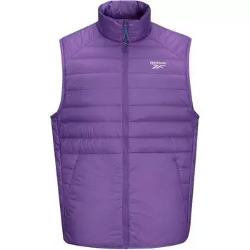 Reebok Casual Comfortable Trendy Versatile Down Vest Unisex Vests Purple 24FRM217UGP4 S