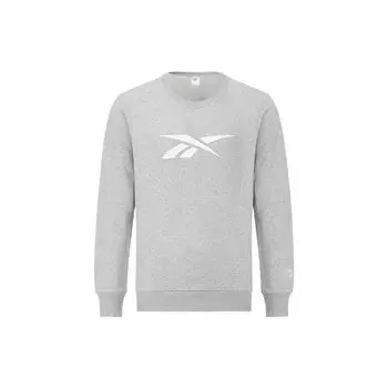 Reebok Classic Basic Logo Pullover Sweatshirt Men sweatshirt Gray GR8473 S