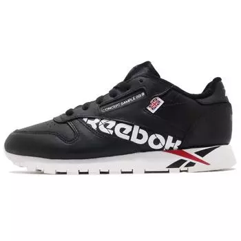 Reebok Classic Кожаные Черные Женские Кроссовки Белые Ex-Red Chalk DV5028 37.5
