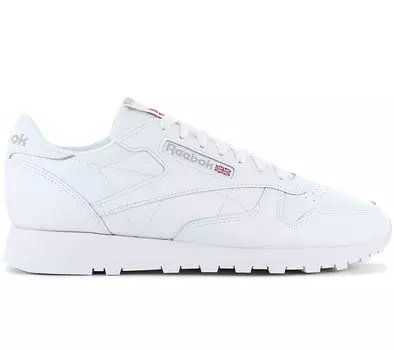 Reebok Classic Leather - Мужские кроссовки Кожаные белые 100008492 ОРИГИНАЛ EU 44 UK 9.5 белый