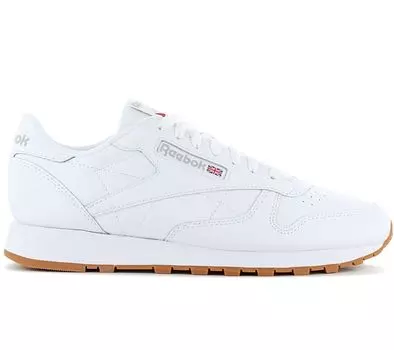 Reebok Classic Leather - Мужские кроссовки белые 100008491 ОРИГИНАЛ EU 42 UK 8 белый