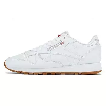 Reebok Classic Leather White Grey Gum Unisex Sneakers Footwear-White Pure-Grey-3 Rubber-Gum-03 100008491 42.5