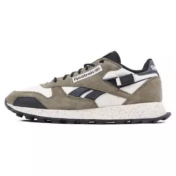 Reebok Classic Leather Winterized - Армейские зеленые кроссовки унисекс Core-Black Bone 100074285 40