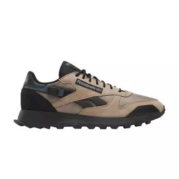 Reebok Classic Leather Winterized — Кроссовки унисекс Boulder Beige Brown Hoops — Blue Core — Black 100025108 42.5