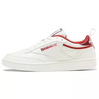 Reebok Club C 85 Chalk Legacy Красные кроссовки унисекс Merlot FX3358