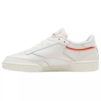 Reebok Club C 85 Chalk Sunbaked Orange Женские кроссовки Бело-Сияющий-Красный EF3489
