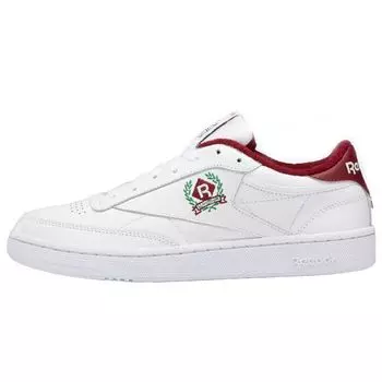 Reebok Club C 85 OG Crest — белые классические бордовые мужские кроссовки Footwear-White H05810 41