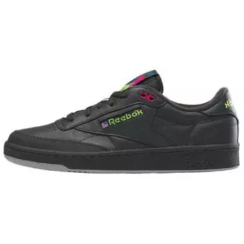 Reebok Club C 85 Vintage Black Pink Green Unisex Sneakers Grey 100201173 41