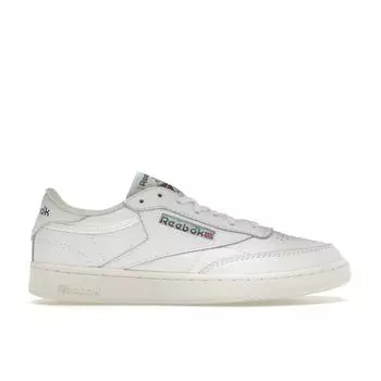 Reebok Club C 85 Vintage Split Logo — Кроссовки унисекс темно-бирюзового цвета Белая обувь — Белый морской порт — Бирюзовый GX2744 42
