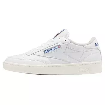 Reebok Club C 85 Vintage White Vector Blue Кроссовки унисекс Обувь-Белый Мел 100007875 36