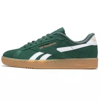 Reebok Club C Grounds UK темно-зеленые кроссовки унисекс с резинкой, белые 100206240 38.5