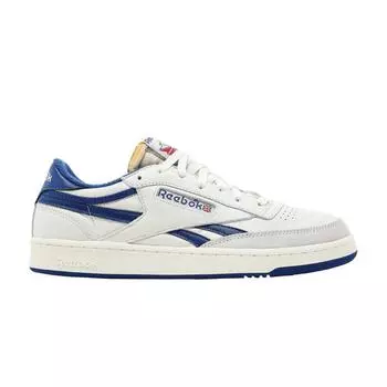 Reebok Club C Revenge Vintage Chalk Collegiate Royal Unisex Кроссовки Белые Отличные-Красные FW4863 35