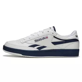Reebok Club C Revenge Vintage Chalk Vector Navy унисекс кроссовки кремовый чисто-серый 100074483 42.5