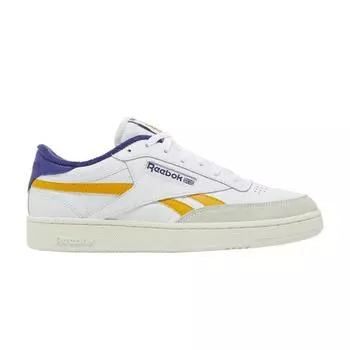 Reebok Club C Revenge White Bold Purple Мужские кроссовки Footwear-White Collegiate-Gold GX0386 42.5