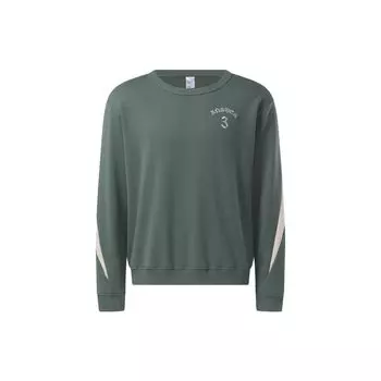 Reebok Cny Series College Color Block Vintage Embroidered Sports Crewneck Sweatshirt Men sweatshirt Green H47097 2XS