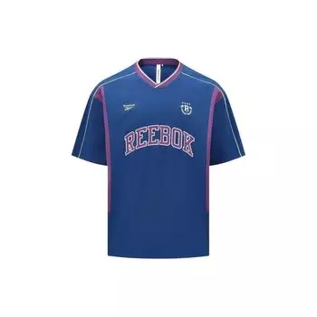 Reebok Color Block Short Sleeve T-Shirt Unisex Tops Navy-Blue 24SRC413UGB8 M