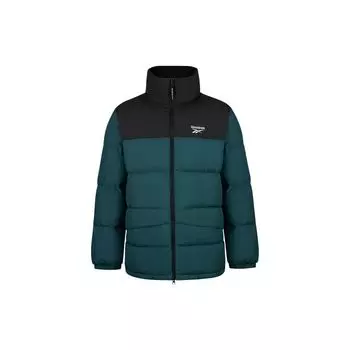 Reebok Color Block Stand Collar Sports Casual Down Jacket Men outerwear Blue HF2779 L