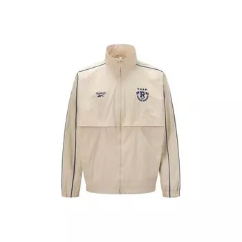 Reebok Color Block Striped Sports Stand воротник-стойка молния куртка унисекс куртка бежевый 24SRC105UGM1 L
