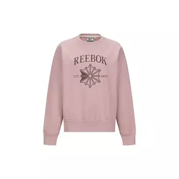 Reebok Comfortable Fashion Versatile Pullover Long Sleeve American Vintage Sweatshirt Women sweatshirt Light-Pink 24FRM304WGF2 S
