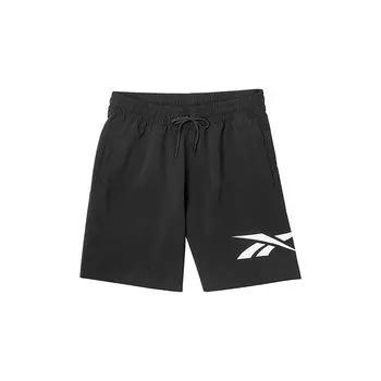 Reebok Comm Wv Short Solid Color Casual Breathable Comfortable Five-Point Shorts Men shorts Black GV5515 S