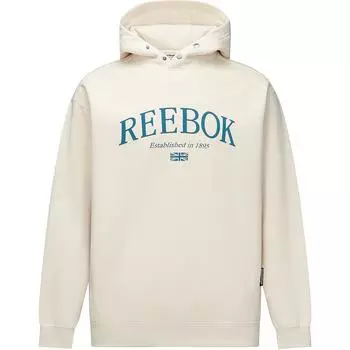 Reebok Fashion Casual Comfortable Hooded American Vintage Sweatshirt Unisex sweatshirt Beige 24FRM301UGM1 M