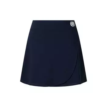 Reebok Fashion Versatile Retro Trendy Stretchy Casual Skirt Women skirts Dark-Blue 24FRC636WGN2 S