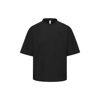 Reebok Fashionable Sports Casual Retro Pocket Design Loose Short Sleeve T-Shirt Men Tops Black 23RCS411M001 M