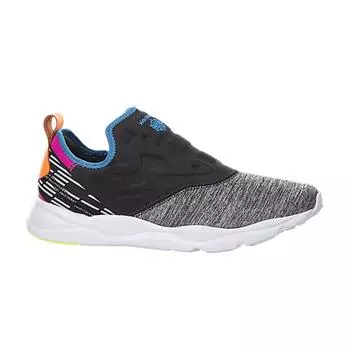 Reebok FuryLite Слипоны Lux Coal Женские кроссовки Черный Синий Розовый AQ9243