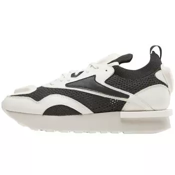 Reebok HYMNE x Classic Nylon Plus Мелкий черный Унисекс Кроссовки Белый Лунный камень 100208751 36.5