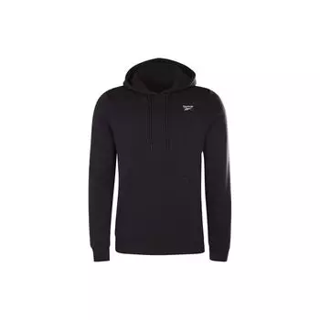 Reebok Identity флисовый повседневный пуловер с капюшоном, мужские топы, черный GR9197 S