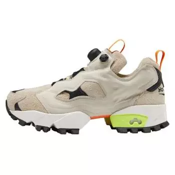 Reebok Instapump Fury Trail Modern Бежевые мужские кроссовки Tan Black Neon-Green EG3576