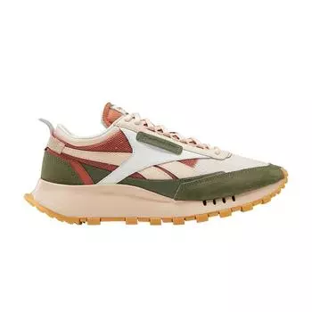 Reebok Kakao x Classic Leather Legacy Soft Ecru Hunter Green Кроссовки унисекс Коричневые запеченные земли GZ6150 35