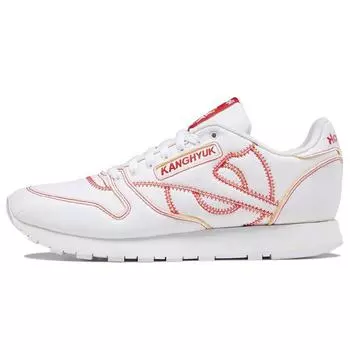 Reebok Kanghyuk x Classic Leather White Primal Red Кроссовки унисекс Обувь - Белый Черный GW1069 42