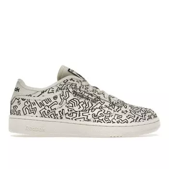 Reebok Keith Haring x Club C Dancing Figures Кроссовки унисекс с принтом по всей длине Белый мел Pure-Grey-8 GZ1458 40