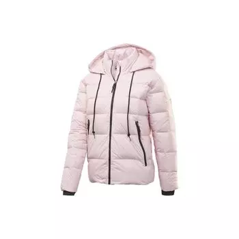 Reebok Короткая теплая спортивная куртка с капюшоном для женщин, розовая GK2125 M