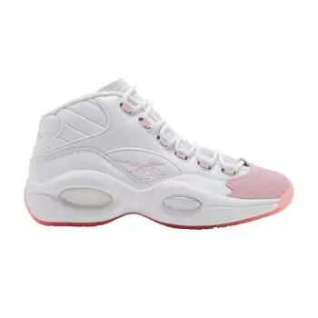 Reebok Кроссовки унисекс с розовым носком вопрос, белая обувь, белый, розовый, светящийся, G55120 43
