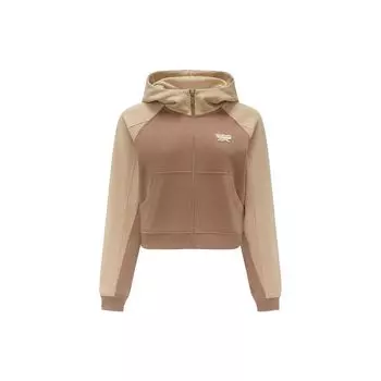 Reebok Куртка с капюшоном и застежкой-молнией Color Block, женские куртки, красно-коричневый, коричневый 23FRC104WGR1 S