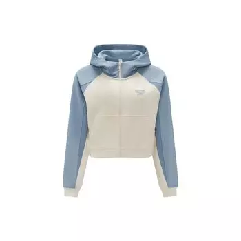 Reebok Куртка с капюшоном и застежкой-молнией Color Block, женские куртки, цвет: белый, синий 23FRC104WGW2 S
