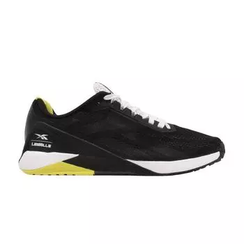 Reebok Les Mills x Nano X1 Black Acid Yellow Мужские кроссовки Core-Black Footwear-White GZ8949