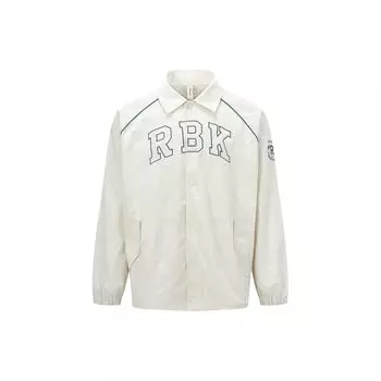 Reebok Letter Embroidered Sports Casual Woven Jacket Unisex Jacket White 24SRC107UGW1 M