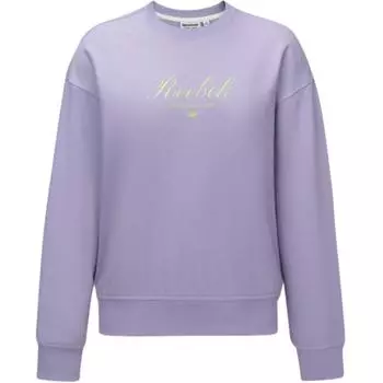 Reebok Logo Graphic Loose Fit Crewneck Sweatshirt Women sweatshirt Light-Purple 24FRM306WGP5 S