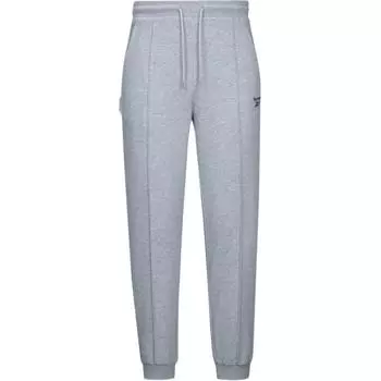 Reebok Logo Print Drawstring Mid-Rise Knit Joggers Women Joggers Light-Heather-Gray 24FRM606WGG3 S