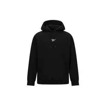 Reebok Logo Print Fashion Hoodie Unisex Sweatshirt Black 24FRM321UGH0 L
