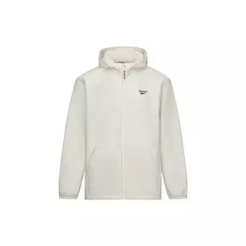 Reebok Logo Print Hooded Pullover Jacket Unisex jackets Off-White 24FRC105UGW2 M