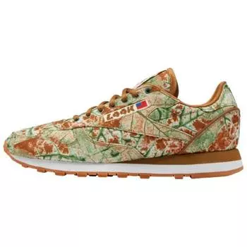 Reebok LQQK Studios x Classic Leather Leaf Camo Мужские кроссовки Коричневые дико-коричневые ярко-охровые GY7110
