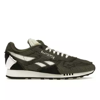 Reebok Market x Classic Leather Pump Army Green Кроссовки унисекс Core-Black Chalk 100069830 41