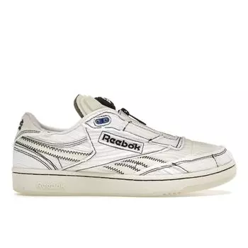 Reebok Market x Club C 85 Pump Chalk Black Кроссовки унисекс Кремово-белый Core-Black 100069832 42